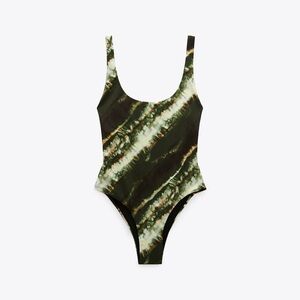 Tie-dye bathing suit